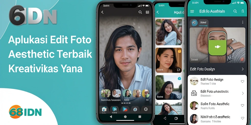 Tampilan antarmuka 68IDN yang user-friendly dan fitur editing yang lengkap.