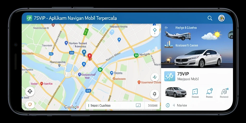 Antarmuka user-friendly aplikasi Navigasi Mobil 7SVIP.