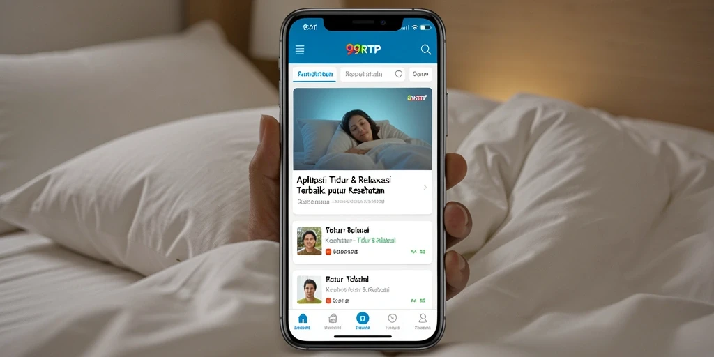 Antarmuka pengguna 99RTP untuk relaksasi tidur yang optimal.