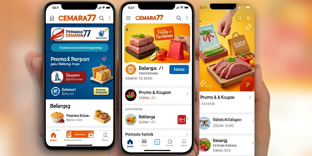 Tampilan utama CEMARA77 dengan beragam kupon menarik.