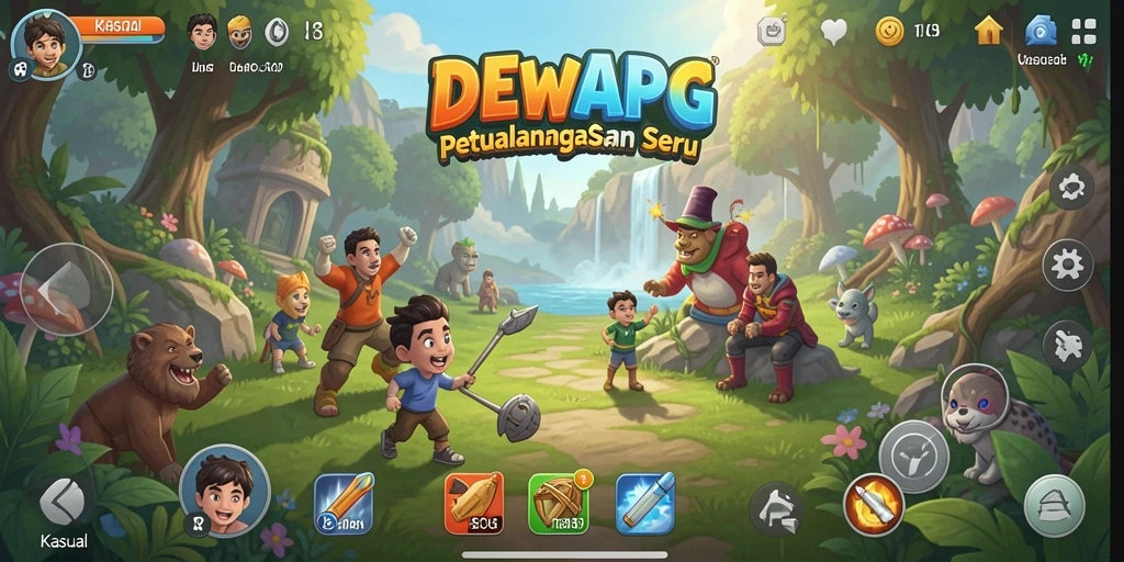 Tampilan antarmuka DEWAPG yang ceria dan interaktif.