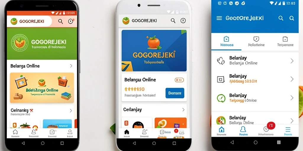 Antarmuka pengguna GOGOREJEKI yang menarik dan fungsional.
