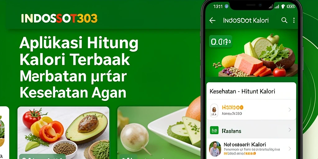 Antarmuka aplikasi INDOSLOT303 dengan fitur Hitung Kalori yang menarik.