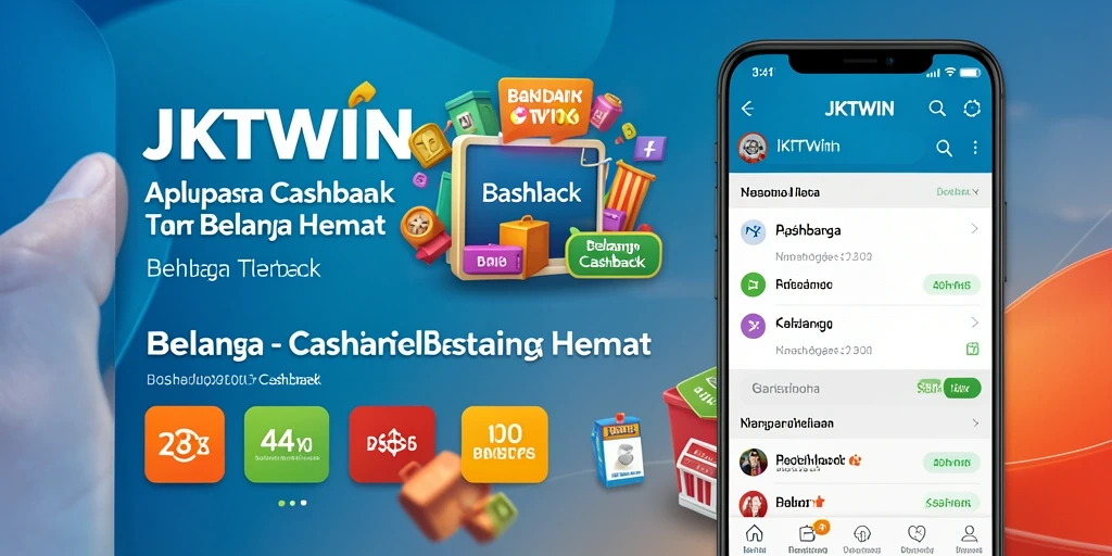 Antarmuka aplikasi JKTWIN menampilkan berbagai penawaran Cashback menarik.