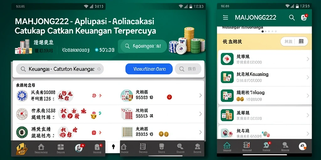 Antarmuka MAHJONG222 yang sederhana dan mudah digunakan.